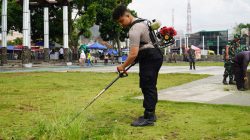 Alun-Alun Singaparna Disisir, Polres Tasikmalaya Ajak Pelajar Rawat Ruang Publik
