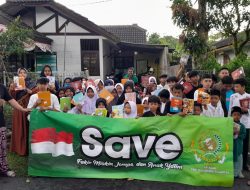 Semangat Hardiknas, Santunan Anak Yatim di Yayasan Padi Nusantara Sejahtera Dikemas Edukatif