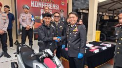 Polres Tasikmalaya Kembalikan Motor Korban Curanmor, Tiga Tersangka Kini Ditahan