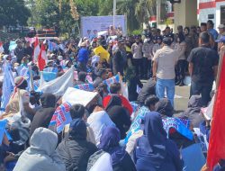 Ribuan Pendukung Program Presiden Gelar Aksi Damai di Kantor Bupati Tasikmalaya