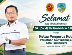PGI Kota Tasikmalaya Resmi Dikukuhkan, Shofian Muhtar Siapkan Regenerasi Pegolf Muda