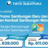 Promo Hari Biru Tirta Sukapura, Pasang Sambungan Air Baru Cuma Rp 639 Ribu