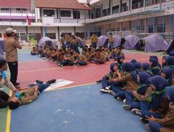 FK Tagana Latih 100 Siswa MTs Muhammadiyah Singaparna Hadapi Situasi Darurat